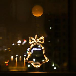 LED 유리 부착 조명 (작은종) 크리스마스 파티 소품