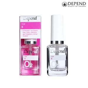 디펜드코스메틱 5in1 네일영양제 TOP5 탑코트 베이스코트 손톱강화제
