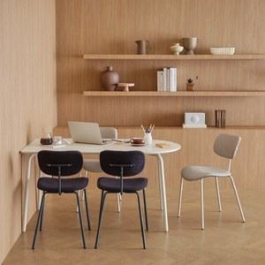 한샘 미나 스틸 반타원 4인 1400 식탁