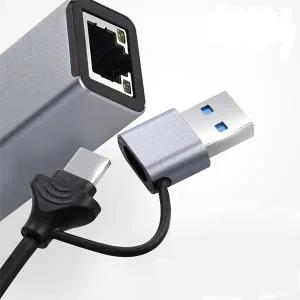 JA051 삼성/LG/한성 노트북 인터넷 C타입/A타입 썬더볼트3 인터넷 랜포트 랜선연결 렌젠더