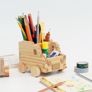 목공 수업 체험 DIY 자동차 2구 연필꽂이 키트 초등 목공놀이 재료 쓸모좋은목공키트