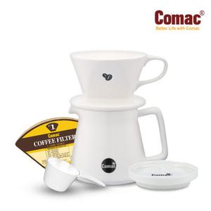 코맥 자기서버 드립세트400ml (DN10) [커피필터/커피드리퍼/서버/핸드드립세트]