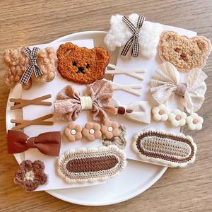 [세트] 노키로 귀여운 곰돌이 포인트핀 집게핀