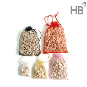 편백망사주머니 편백나무 방향제 큐브 피톤치드 망사주머니 포푸리 선물