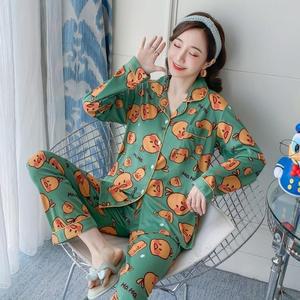 로로스키니 캐릭터 잠옷 상하의 세트 잠옷 오리 잠옷