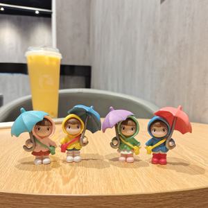 쿠사카베 이웃집소녀 우산쓴인형 귀여운미니어쳐 4pcs