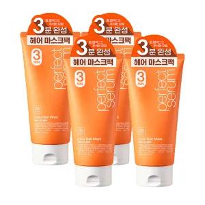 미쟝센 퍼펙트 3분 살롱 팩 300ml 4개/헤어 마스크팩