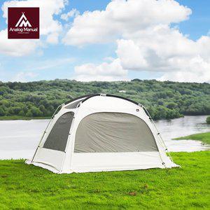 [아날로그 메뉴얼]아날로그매뉴얼 하이브쉘터 프리미엄 면쉘터 / 6면 개방형 쉘터 6각 자립형 텐트