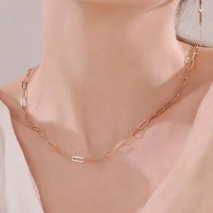 [제이로사] 14k 에이디 볼드 클립 체인 목걸이