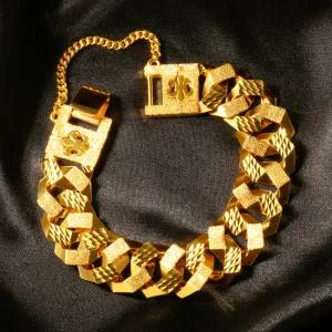 [골드팡] 24k 순금 그라비스 팔각체인 팔찌_20타입