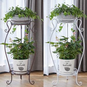 2단 화분 스탠드 철제 정리대 받침대 선반 거치대 진열대 다이 [오디가 ODIGA]