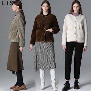 [리스트] 부클 라운드 넥 리버시블 숏 자켓