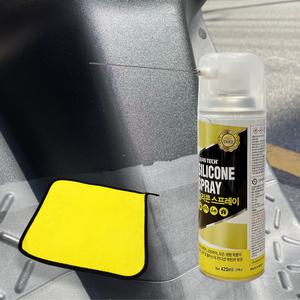 대림기업 자동차 오토바이 크린텍 실리콘 스프레이 420ml 플라스틱 색감 복원 고무보호제