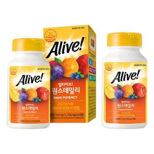 네츄럴라이프 얼라이브 멀티비타민, 60정(2개월분), 1개 + 얼라이브 멀티비타민, 30정(1개월분), 1개