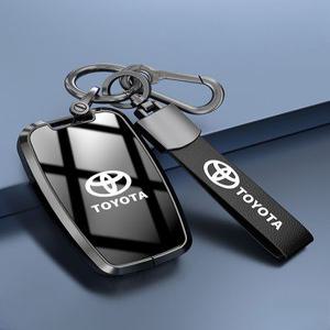 토요타 키케이스 캠리 크라운 라브4 하이랜더 아연 합금 키홀더 블랙 카본 메탈 벨트 버클