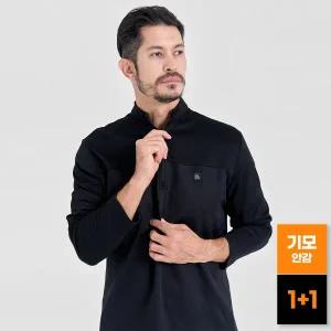 [마운틴벨리][1+1] 겨울 기모 플리스 컴포트 반집업 티셔츠 MVT16