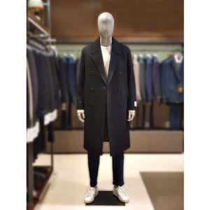 [갤러리아] 킨록 세미오버핏 캐시미어 혼방 더블 코트 (TGO13)