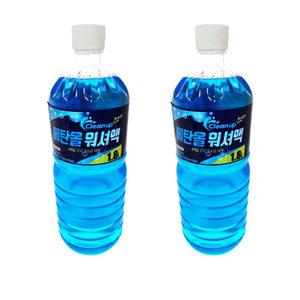 사계절 프리미엄 차량용 에탄올 워셔액 블루 1.8L 2개