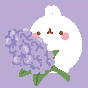 [OFM7756P]몰랑 라벤더 몰랑이 보석십자수 액자세트 15x15