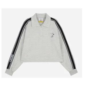 [롯데백화점]클라이드앤 여성 2컬러 스누피 반집업 맨투맨 티셔츠 (FOATS674F)