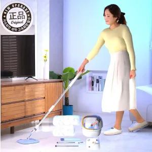 자동펌프 슈퍼통돌이 청소기(극세사패드7장포함) 회전물걸레