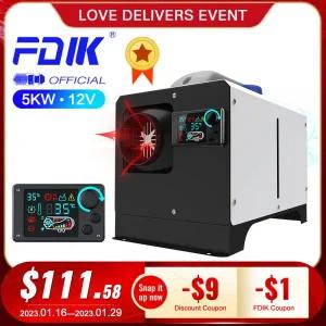 무시동 자동차 히터 차량용 급속 차박 12V FDIK-휴대용 디젤 5kw 올인원 차고용 LCD 유사 베바스토 에버스