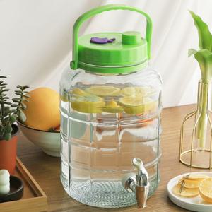 디스펜서 효소병 5L-15L 과실주담금병 유리밀폐용기 담금주 유리통