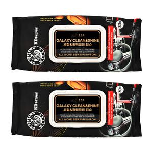 [카핫템] 1+1 이선생 갤럭시클린앤샤인 세정&광택코팅 티슈 30매 신차 감성 그대로! 실내세정과 광택코팅을 한번에! ALL in ONE