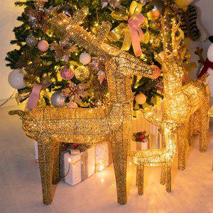 [플라워트리]크리스마스 루돌프 사슴 대형 장식 니켈 120cm 소품 용품 데코 이벤트 파티 꾸미기 카페 매장