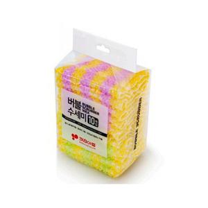 키친아트 국산 버블 수세미 10매입