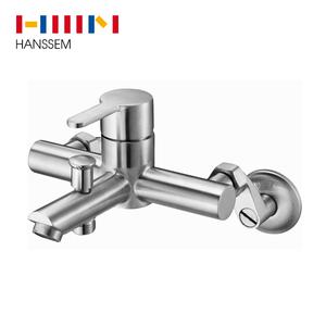 한샘 무광 벽붙이 샤워 수전 스테인레스 SUS 스텐 수도꼭지