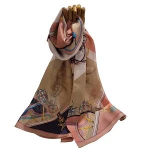 [롯데백화점]닥스 실크 롱 스카프 FKO034O