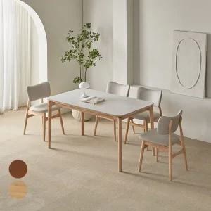 파로마 폴리니 세라믹 원목식탁 의자 필립A세트 4인용 1400(의자4)