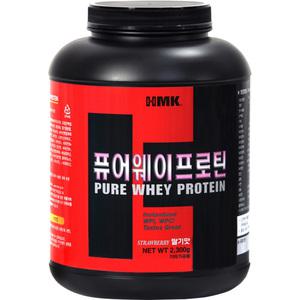 HMK 퓨어웨이프로틴 2.3kg 딸기맛 WPI 분리유청 단백질 보충제 헬스 프로틴 헬스맨코리아