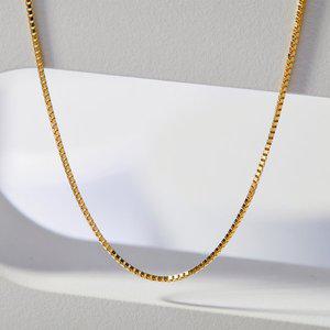 [엘렌쥬얼리]14K  타이니 박스  체인 금 목걸이