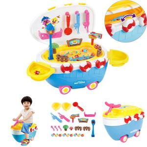 핑크퐁 낚시놀이 상어가족 멜로디 붕붕카 회전 물고기잡기 낚시게임 소근육발달 유아