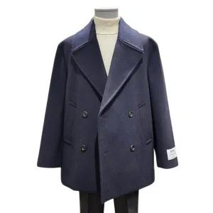 [롯데백화점]킨록 킨록 캐시미어혼방 네이비 오버핏 피코트 [ LLO1417O LC ]