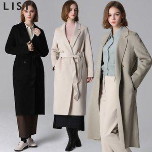 [리스트]LIST)] 울 벨티드 오픈 핸드메이드 코트