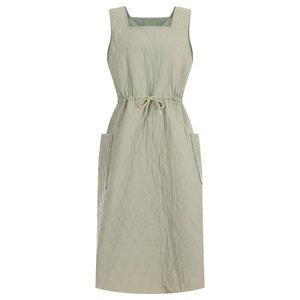 [신세계라이브쇼핑][샵앤] 여성 겨울 방한 쭈리 빅사이즈 패딩 롱 원피스 NTT-WDR-20187-연카키