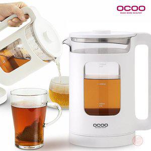 오쿠 LED 유리주전자 전기포트 1.5L 전기 무선 티포트 커피포트 가정용 포트