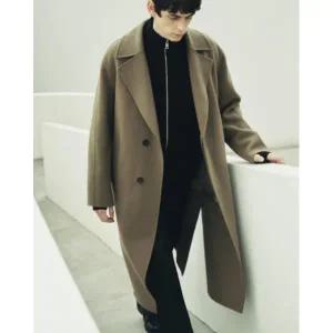 [롯데백화점]지이크 [선공개]FW 진정한프리미엄 모100 핸드메이드 베이지롱코트 7028 DHSIEG