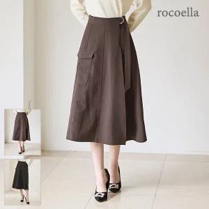 [로코엘라]헤이리 A라인 랩 카고 스커트_P382268781