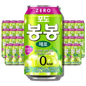 봉봉 포도 제로 340ml 48캔 제로캔음료