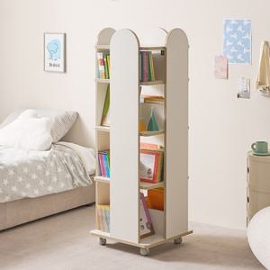 리코 이동식 회전책장 4단 회전 책꽂이 책장