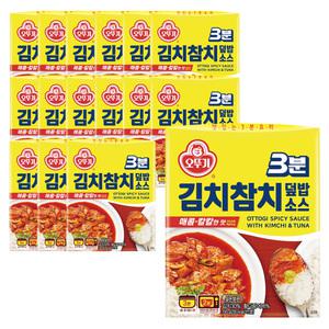 오뚜기 3분 김치참치 덮밥소스 150g 16개