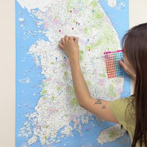 최신버전 대한민국 남한전도 여행 맛집 행정 도로교통 지도 포스터 상세보기