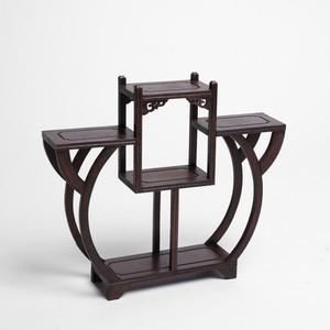 장식장 송화 찻잔 다관 장식장원목 미니선반 미니장식장