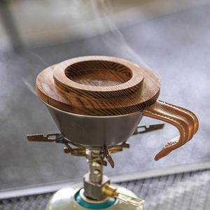 [MENJ60Q7_53D4]캠핑식기 시에라컵 흑호두나무 뚜껑SJSMG