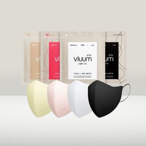 [비움] 얇은 KF94 컬러마스크 100매 라이트 핏 대형/중형