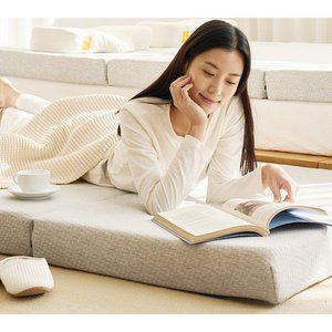 [베개날다]허리에 좋은 3단 접이식 토퍼 매트리스 바닥 침대 단단한 3중레이어 수면 매트